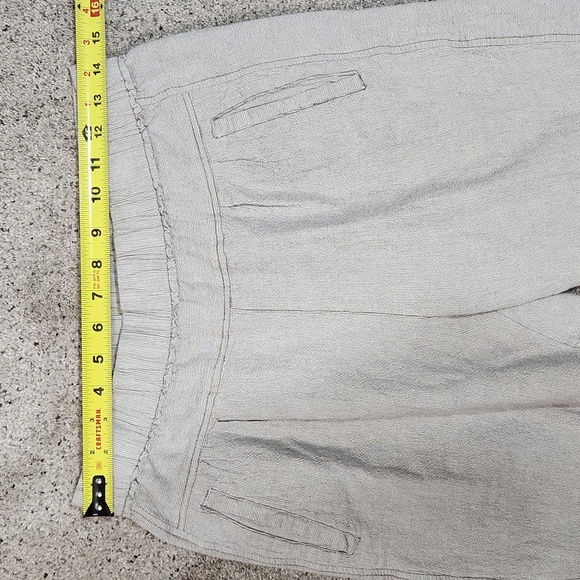 Anthropologie Hei Hei Pull On Beachy Cotton Tapered Casual Pants Grey Size XS - Picture 6 of 10